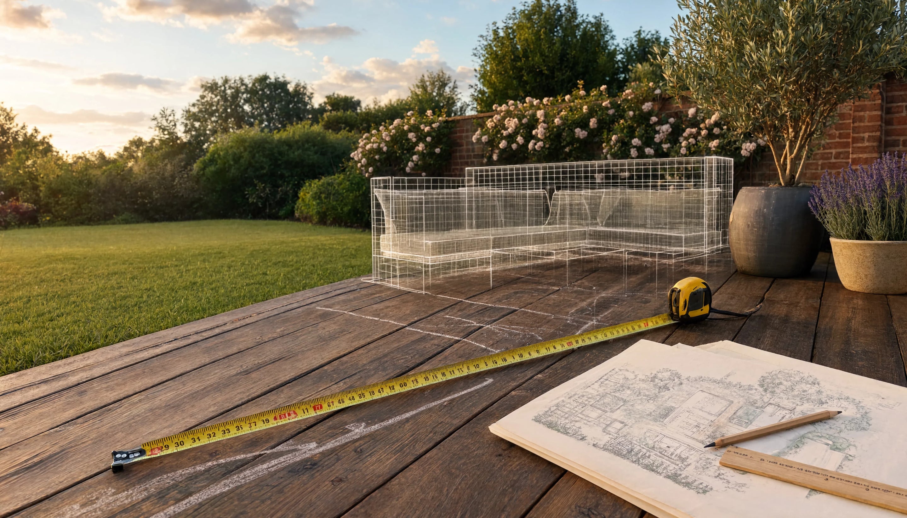 How to Measure Your Garden for a Corner Sofa Set